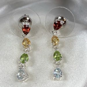 🚦Genuine Multi-gemstone Earrings🚦